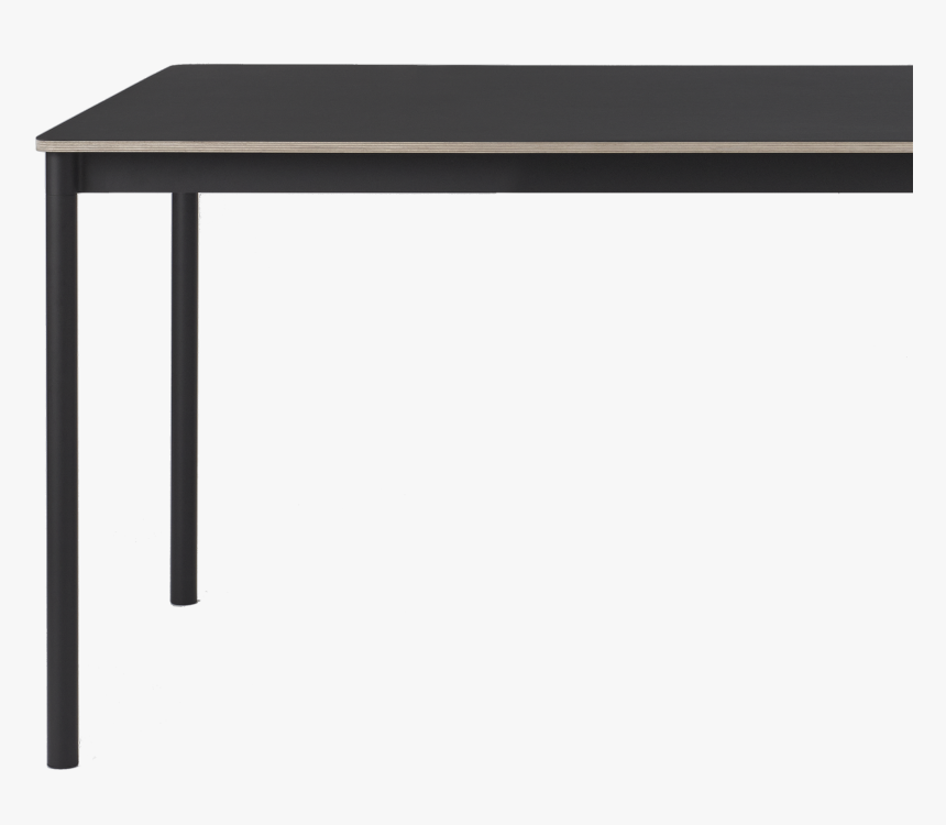 Base 7 Base Table Top Linoleum Plywood Blackblack 1508760696 - Table, HD Png Download