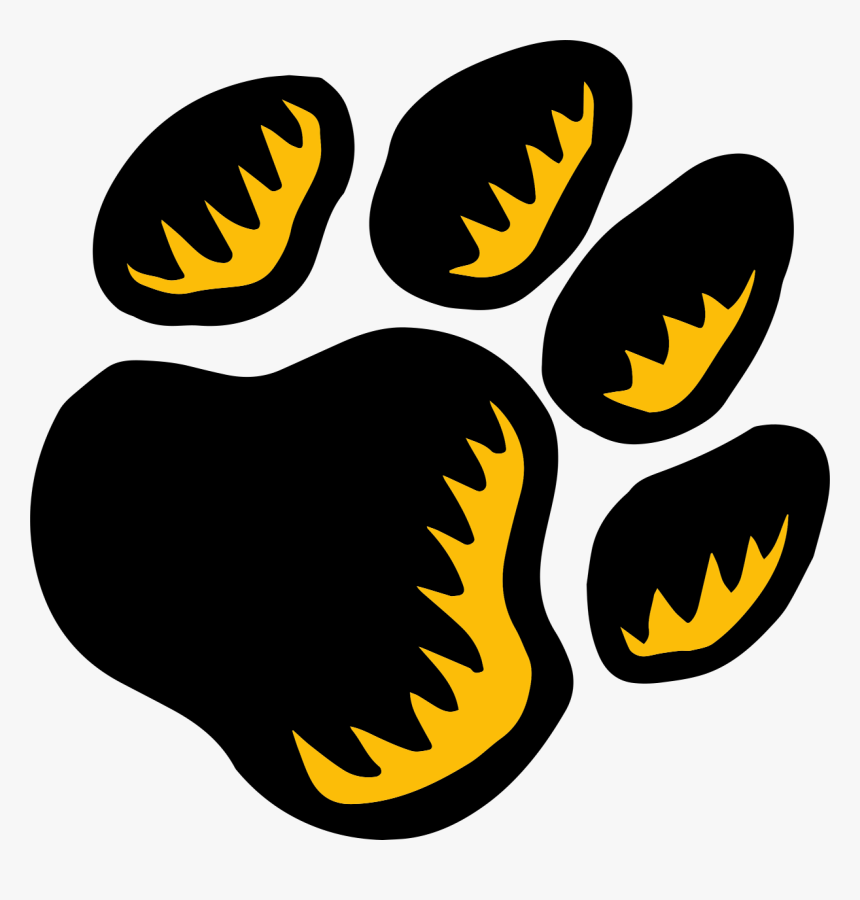 Pioneer Elementary Schoolhome Of The Pioneer Panthers - Cougar Paw Print Decal, HD Png Download