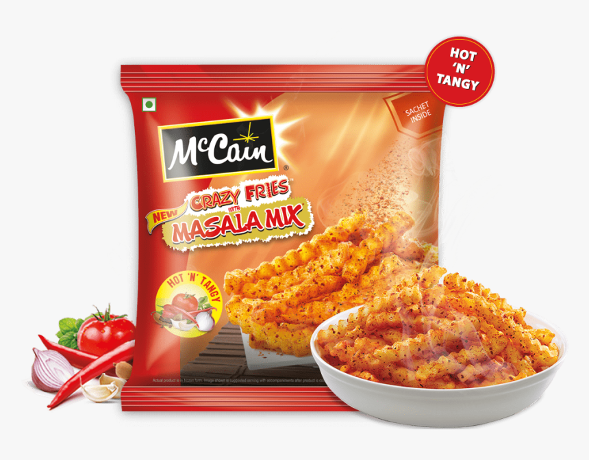 Mccain New Crazy Fries With Masala Mix - Mc Can Products, HD Png Download