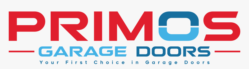 Color Red, Light And Dark Blue Primos Garage Doors - Sign, HD Png Download