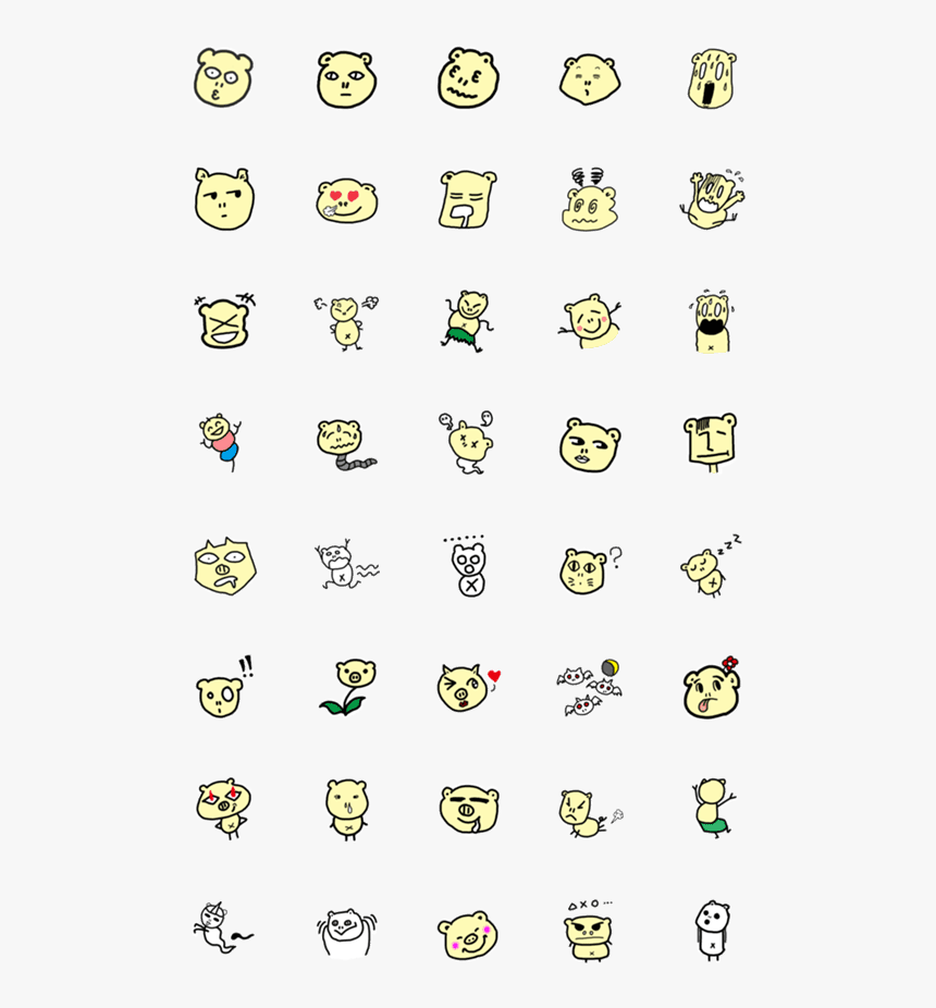 Emoji Doodles, HD Png Download