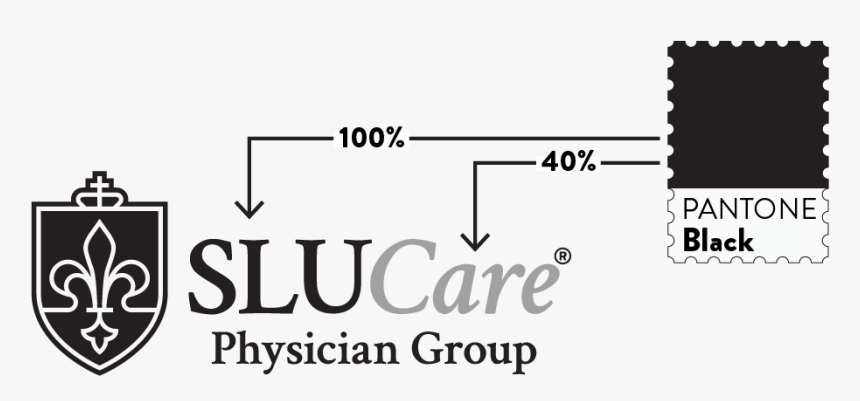 Slucare Black And White Logo Elements Defined - Saint Louis University, HD Png Download