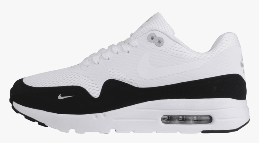 Nike Air Max 1 Ultra Essential White / White / Black - Nike Free, HD Png Download
