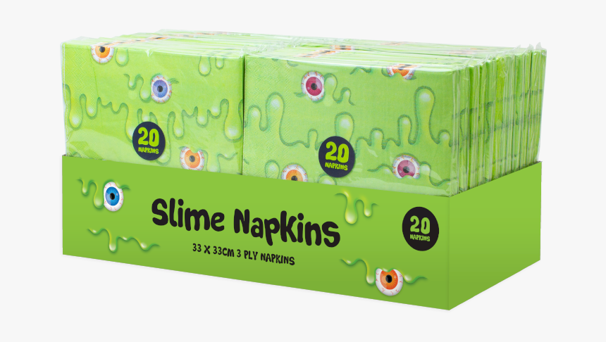 Slime Paper Napkins 3 Ply - Office Supplies, HD Png Download