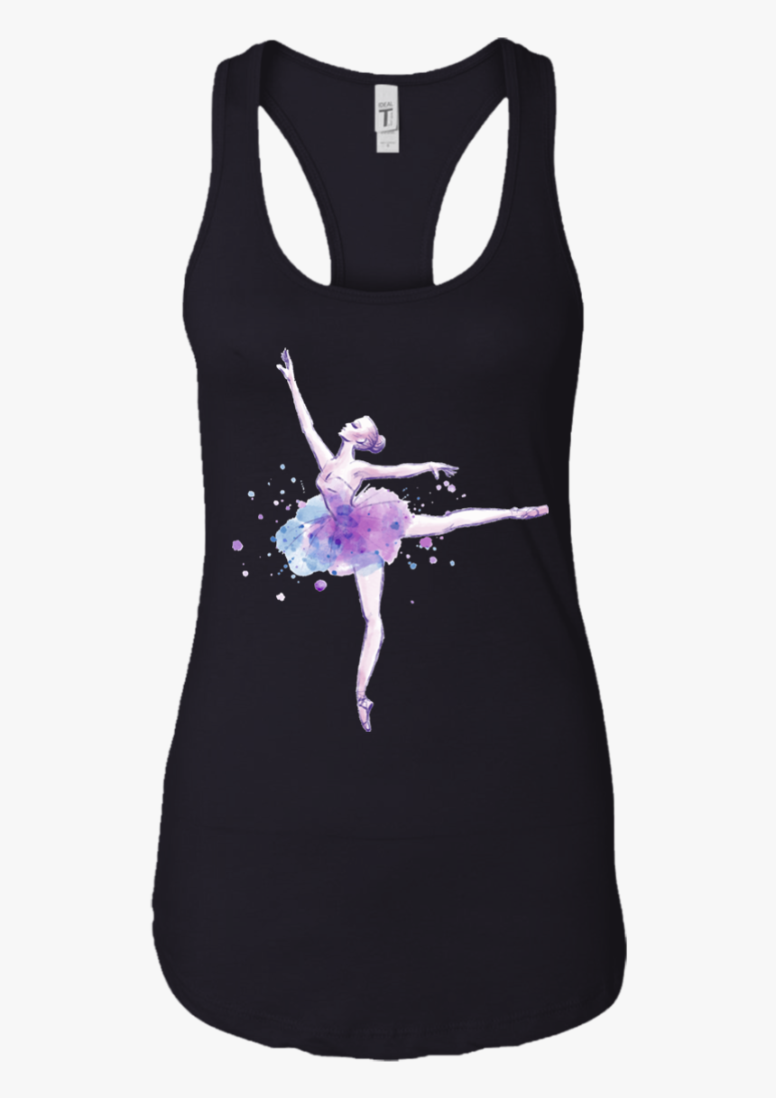 Awesome Purple Ballerina Women Tank Top - Ballet Dancer, HD Png Download