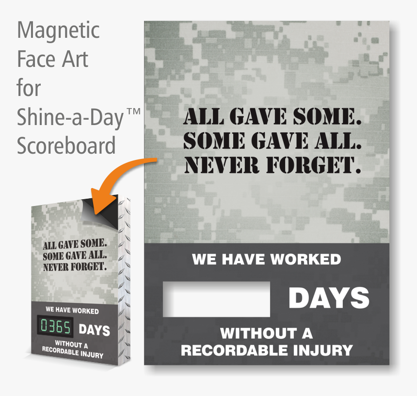 All Gave Some Never Forget Scoreboard Magnetic Face - Microcontroller, HD Png Download