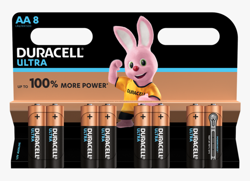 Duracell Ultra Aa 8 Pack, HD Png Download