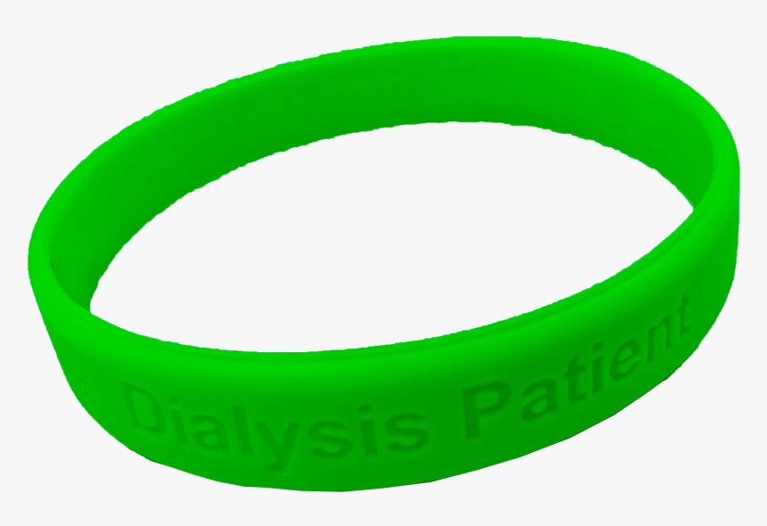 Green Dialysis Alert Wristband - Bangle, HD Png Download