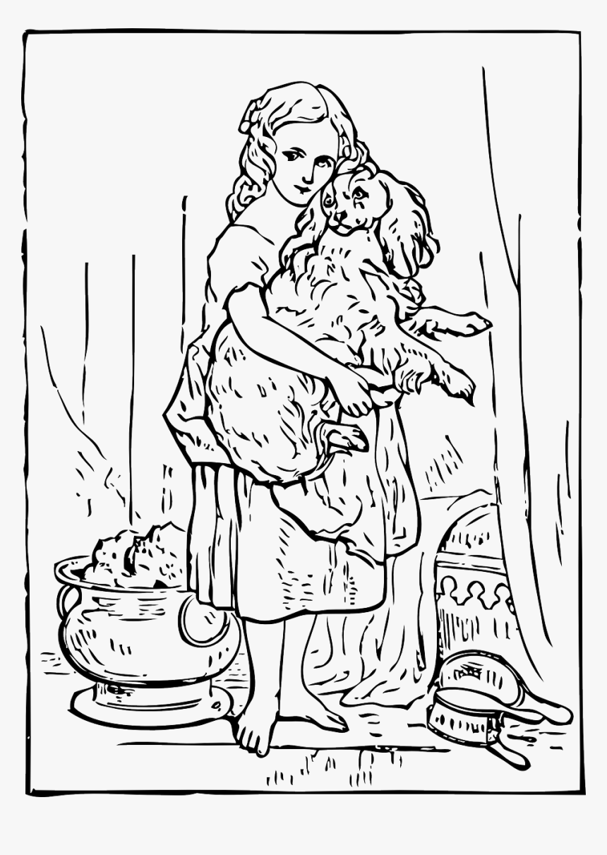 Bathing Pet Drawing Transparent, HD Png Download