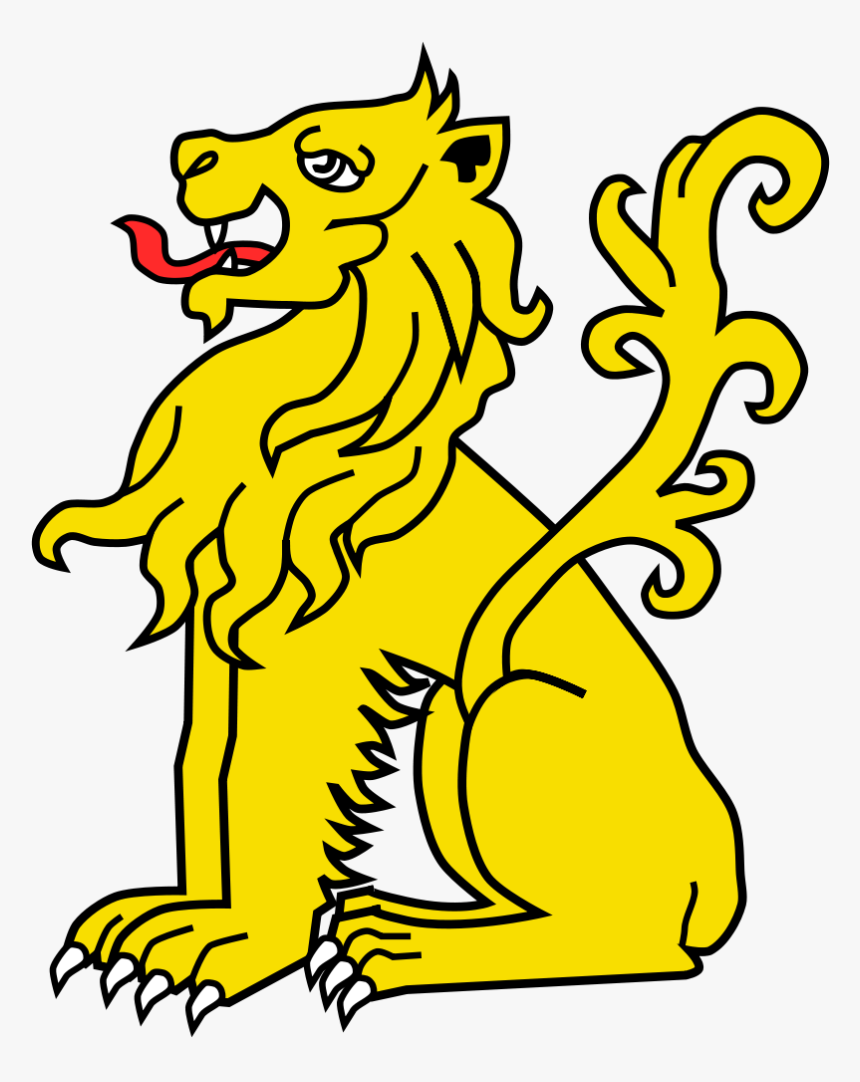 Cartoon Lions 19, Buy Clip Art - Coat Of Arms Lion, HD Png Download