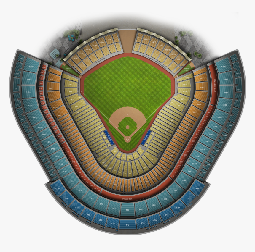 New York Mets At Los Angeles Dodgers At Dodger Stadium - Soccer-specific Stadium, HD Png Download