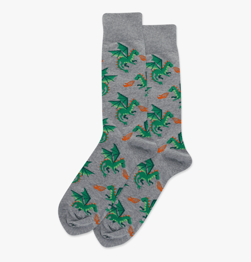 Men S Dragon Crew Socks 
 Class Slick Lazy Image Js - Sock, HD Png Download