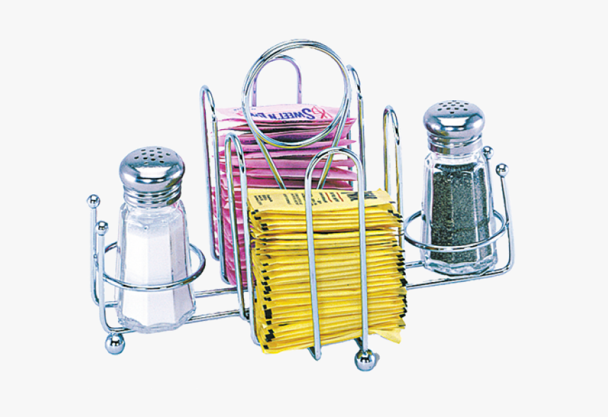 Salt, Pepper And Sugar Packet Wire Holder - Condiment, HD Png Download