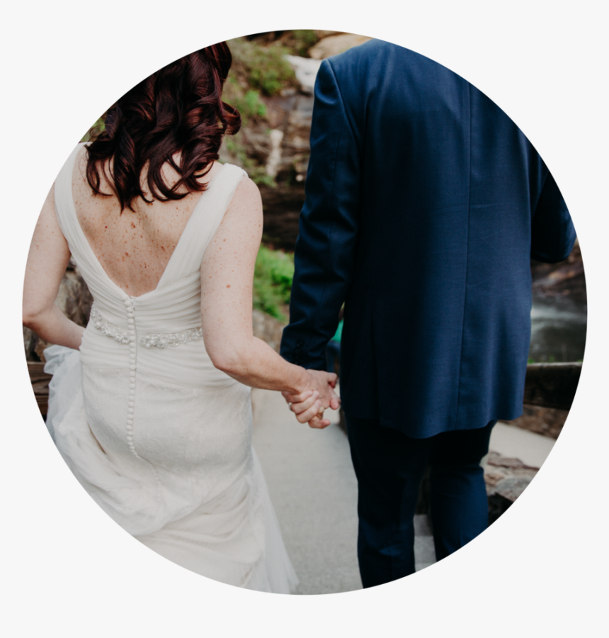 Couple Holding Hands At A Wedding In Asheville Nc - Girl, HD Png Download