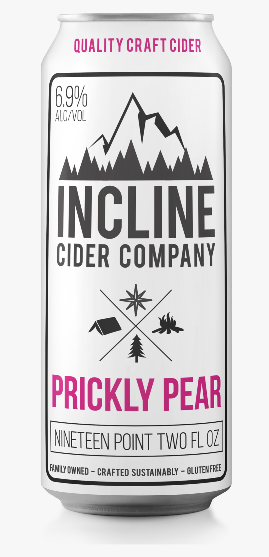 Prickly Pear Soda Can Mockup Trans - Ink, HD Png Download