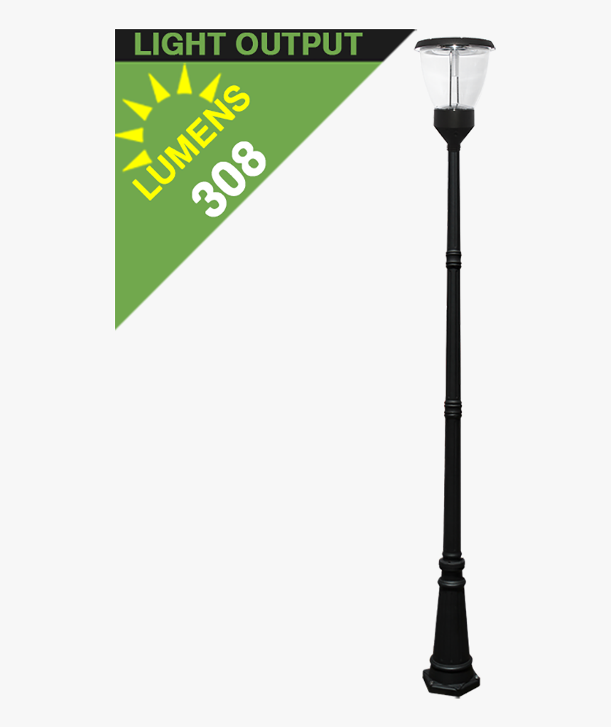 Po04 Solar Balmoral Single Lamp Post Light - Solar Lamp Post Uk, HD Png Download