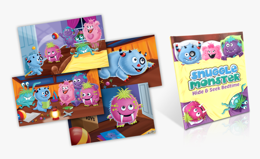 Snuggle Monster Children S Sleepytime Book And Plush - Snuggle Monster Book, HD Png Download