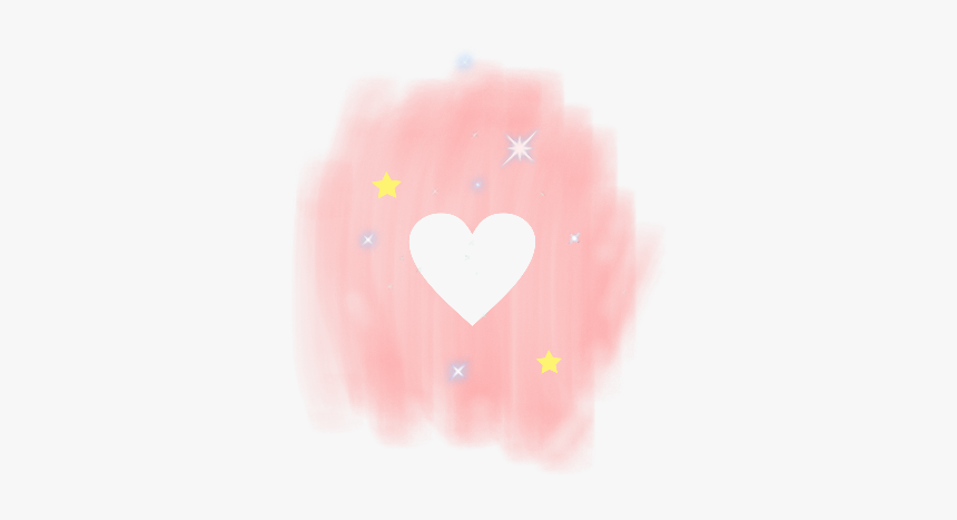 #heart #blush #cute #kawaii #pink #star #sparkle #glitter - Heart, HD Png Download