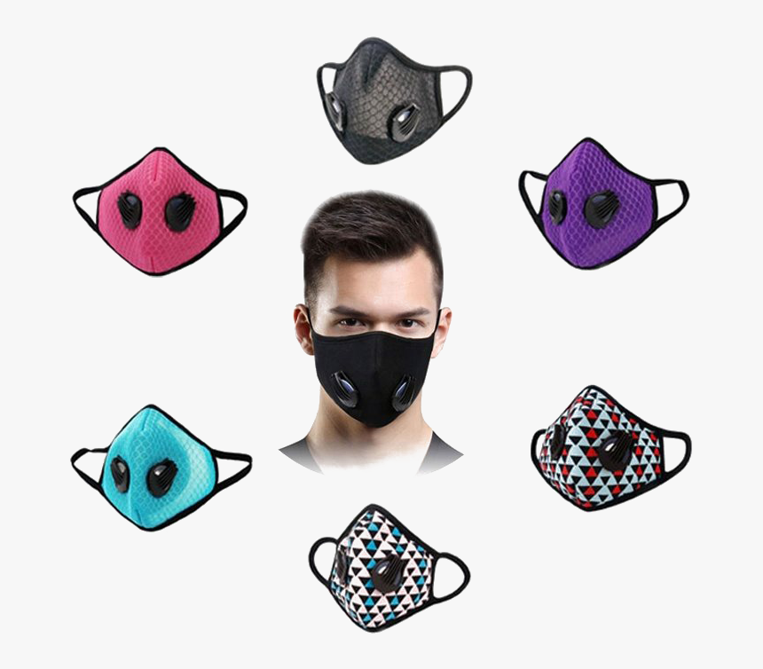 Black Medical Mask Transparent Background - N95 Mask Reusable, HD Png Download