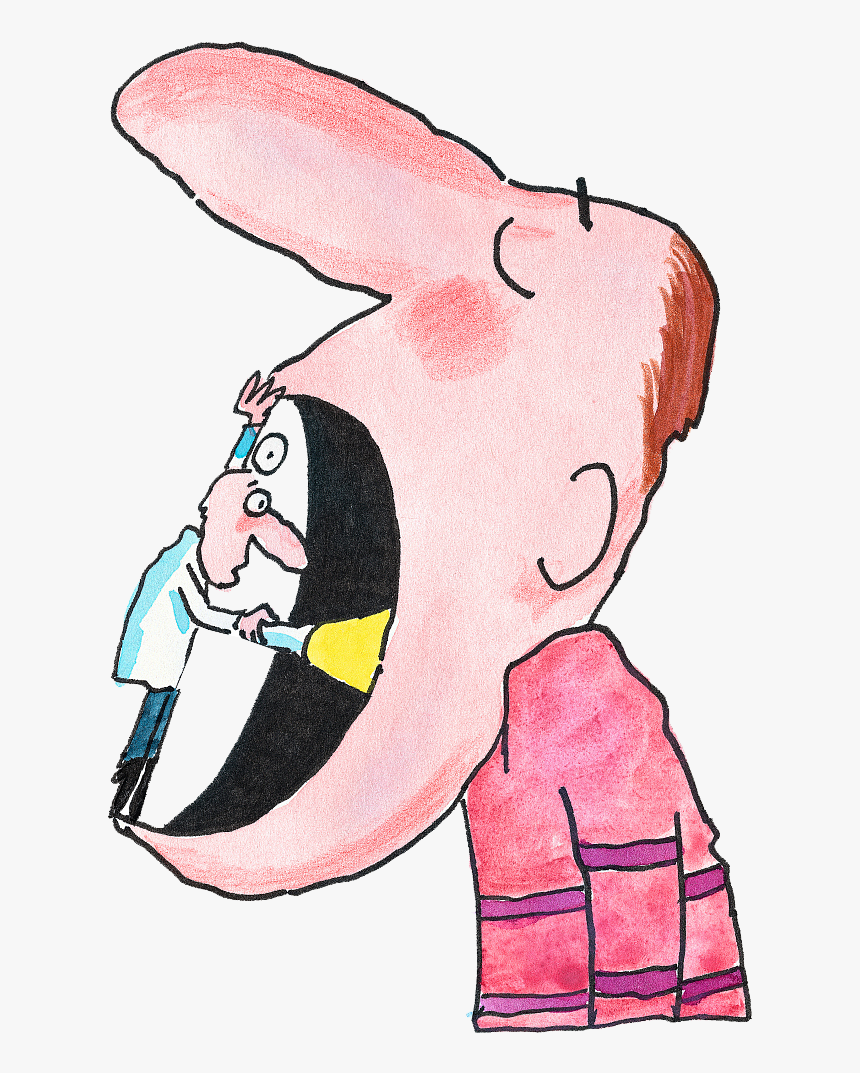 Doctor Looks In Mouth Cartoon, HD Png Download