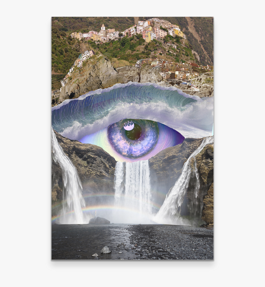 Iris Falls Canvas - Eye Waterfall, HD Png Download