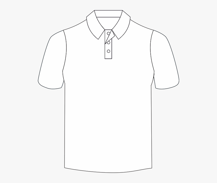White Shirt Outline Png, Transparent Png