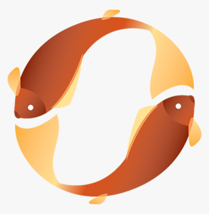 Circled Koi Fish Png Clipart , Png Download - Fish Circle, Transparent Png