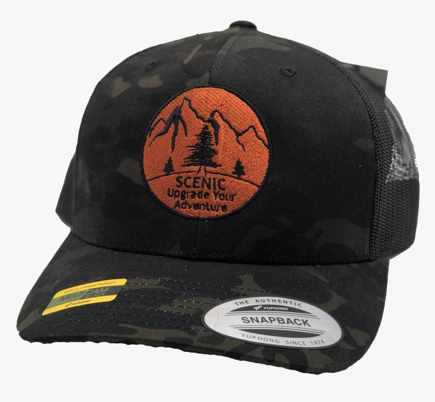 Scenic Multicam Black Snapback Hat - Baseball Cap, HD Png Download