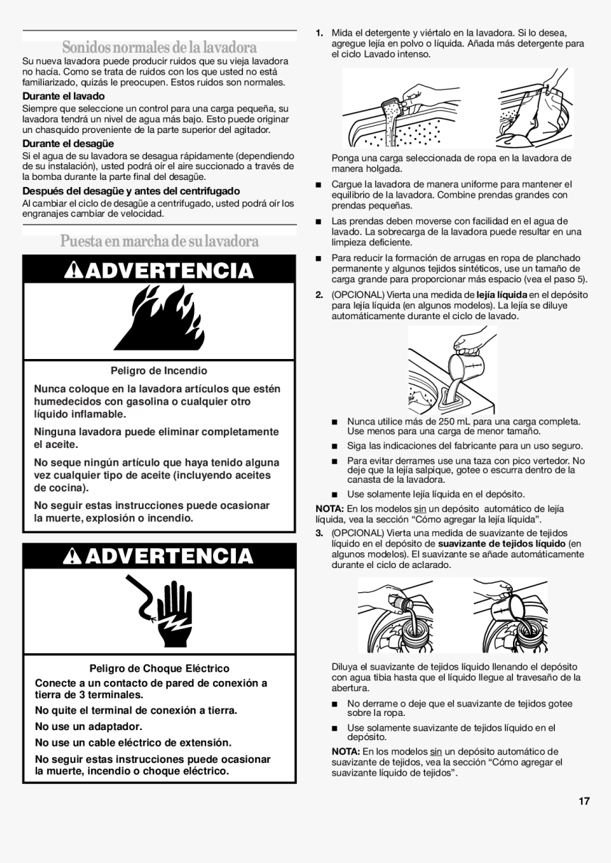 Instructivo De Una Lavadora Advertencias, HD Png Download