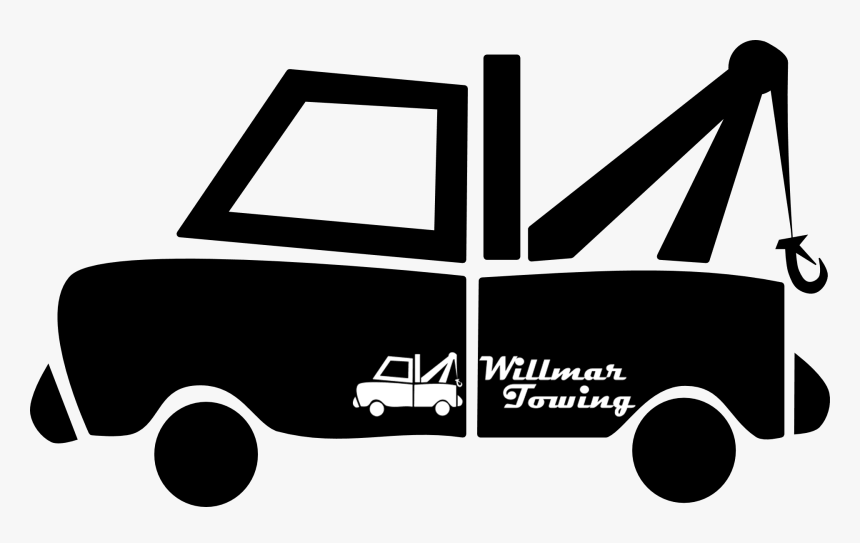 Transparent Car Being Towed Clipart - Tow Truck Clip Art, HD Png Download