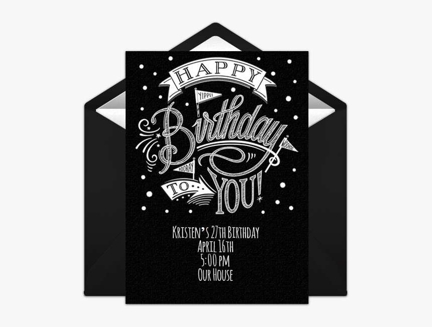 Birthday Invite Template Boy, HD Png Download