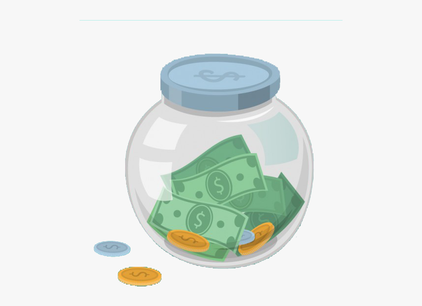 Money Jar Clipart Image Black And White Jar Clipart - Money Jar Clip Art, HD Png Download