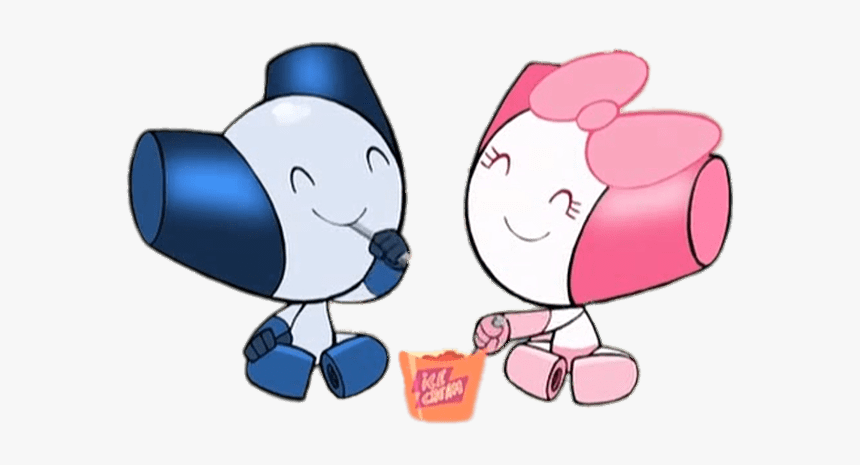 Robotboy And Robotgirl Eating Together - Robotboy Robotgirl, HD Png Download