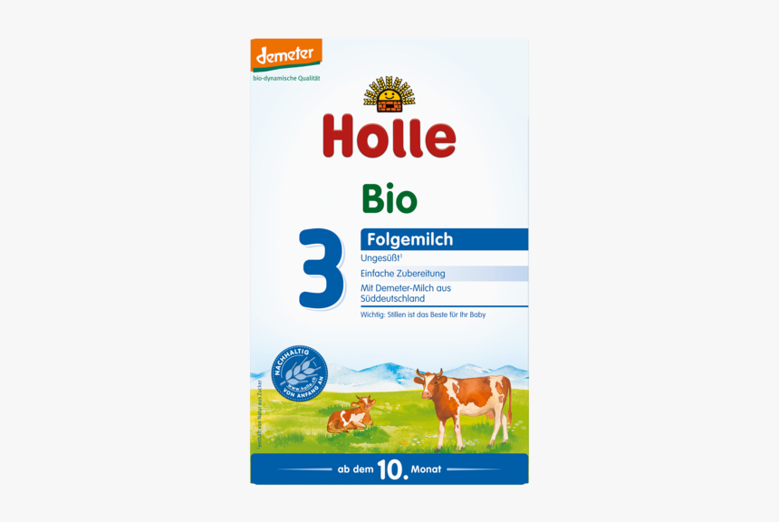 Holle Organic Stage 3 Organic Cows Milk Baby Formula - Holle, HD Png Download