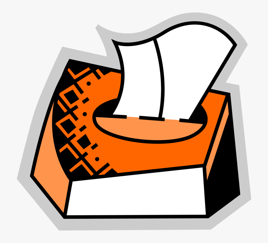 Vector Illustration Of Facial Tissue Kleenex Box, HD Png Download