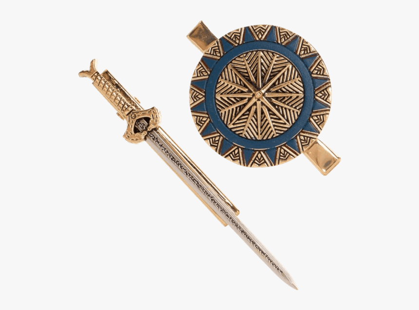 Brass Clip Hair - Diy Wonder Woman Sword And Shield, HD Png Download