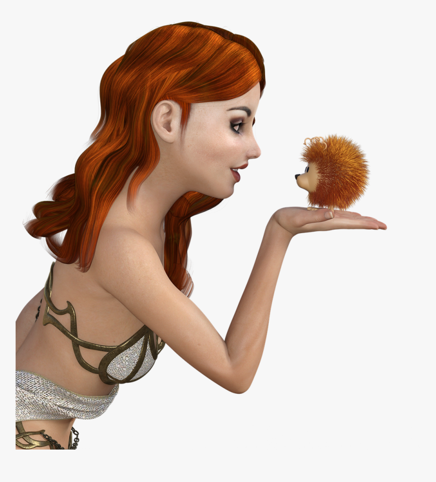 Red Haired Woman Png, Transparent Png