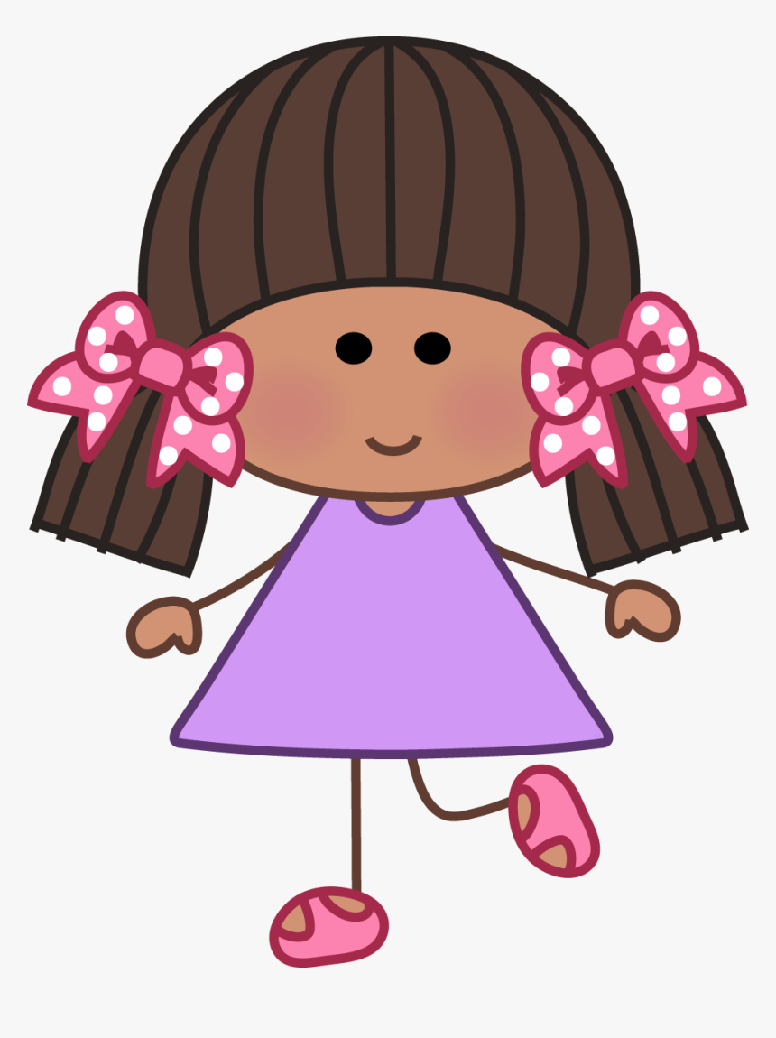 Families Clipart Stick Figure - Nena Dibujo Para Niños, HD Png Download