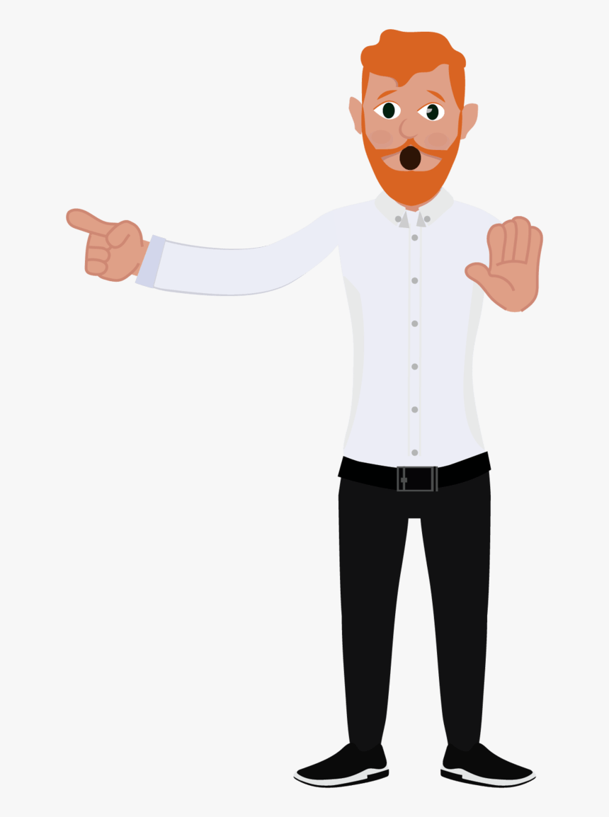 David Character Surprised - Graphic Design, HD Png Download