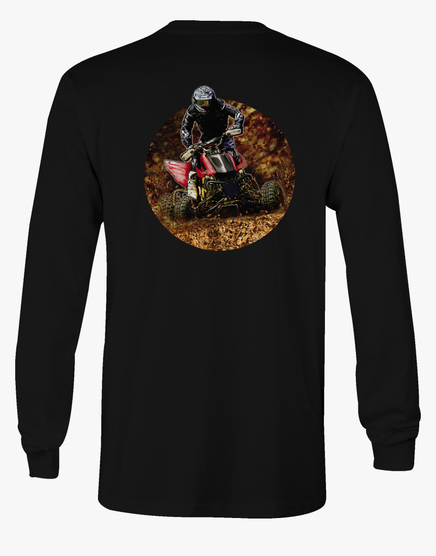 Long Sleeve Tshirt 4 Wheeler In The Muddy Trails Orv - T Shirt Angry Ball, HD Png Download