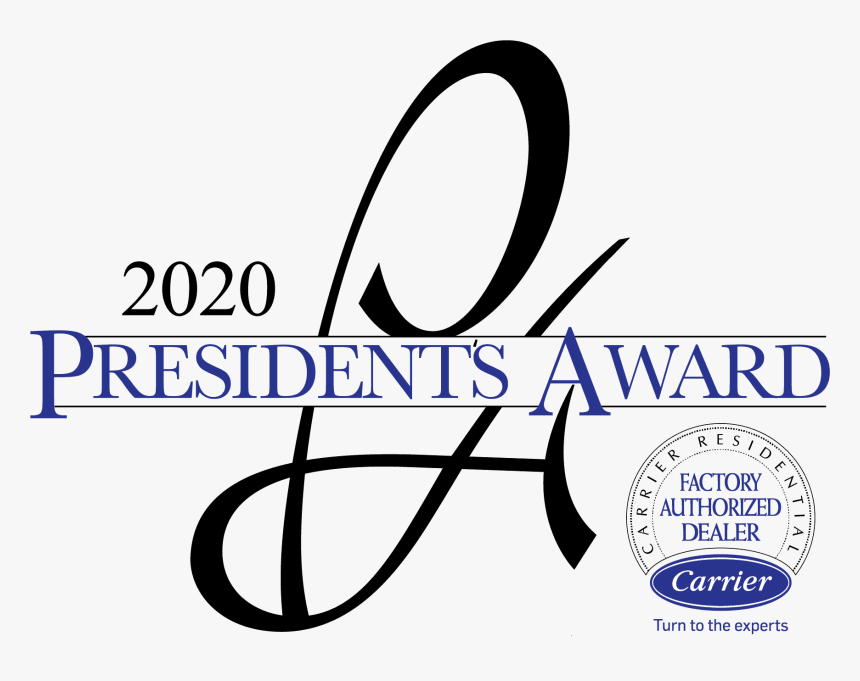 2020 Presidents Award From Carrier - Carrier Factory Authorized Dealer, HD Png Download