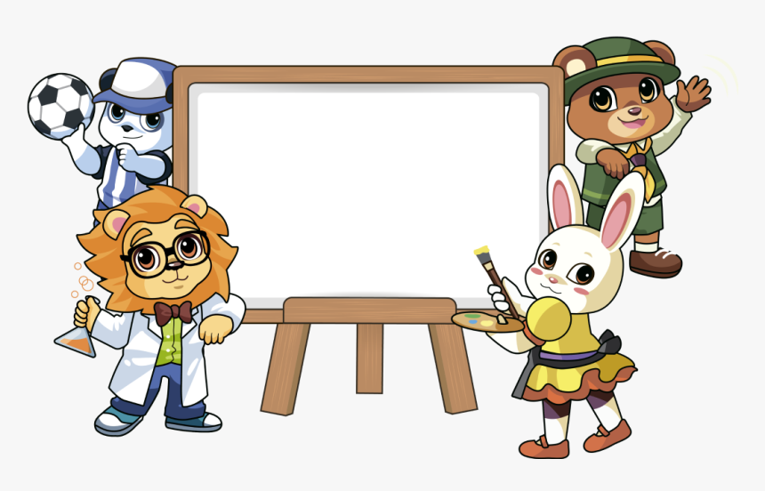 Chalk-board - Cartoon, HD Png Download