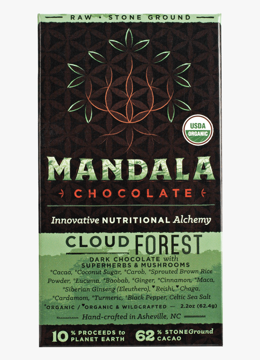 Cloud Forest Chocolate Bars Mandala Chocolate - Coffee, HD Png Download