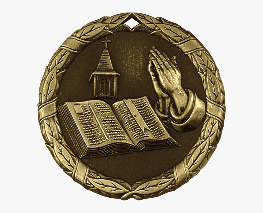 Bible Praying Hands Extreme Medallion 

 
 Data Rimg - Emblem, HD Png Download