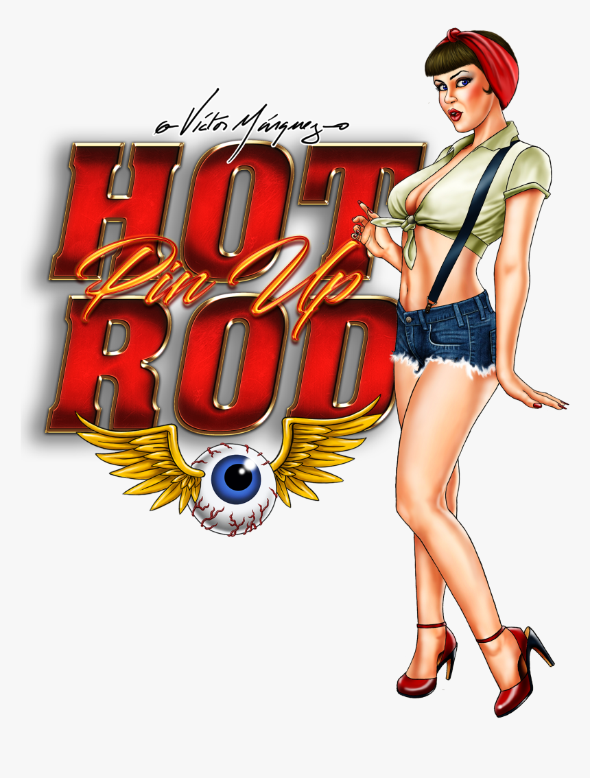 Transparent Pin Up Girls Png - Rat Rod Pin Up Girl Anime, Png Download