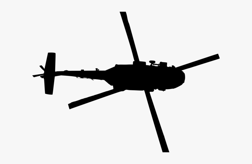 Helicopter Clipart Top View - Helicopter From Top View, HD Png Download