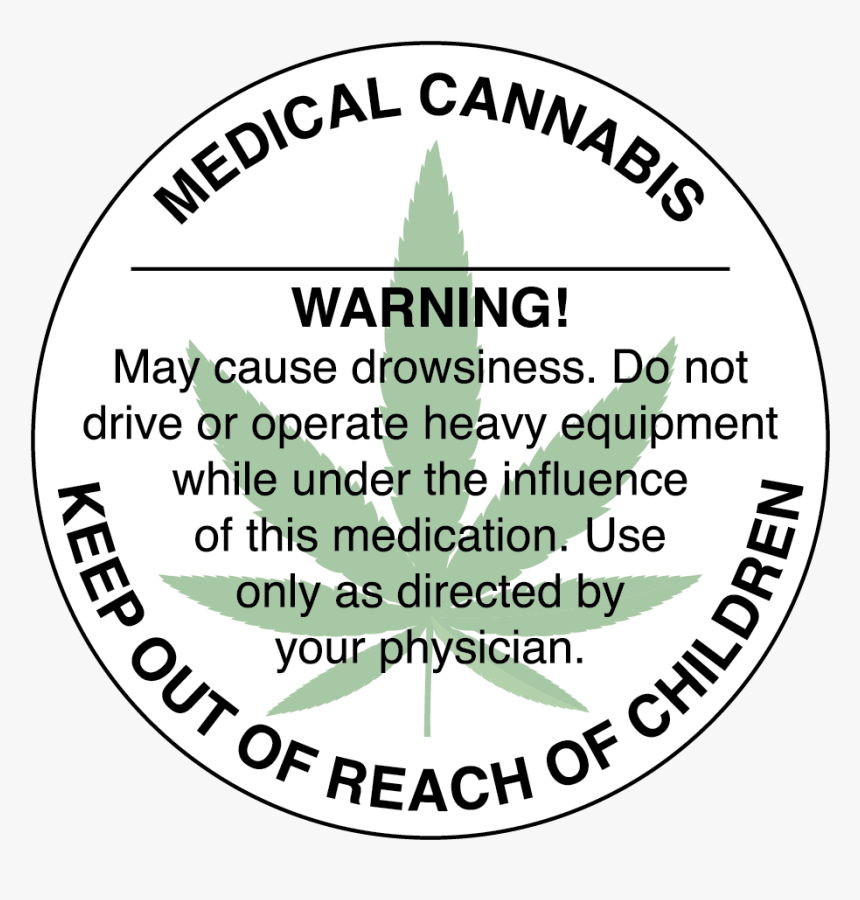 Generic Medical Cannabis Compliance Circle Label - Circle, HD Png Download