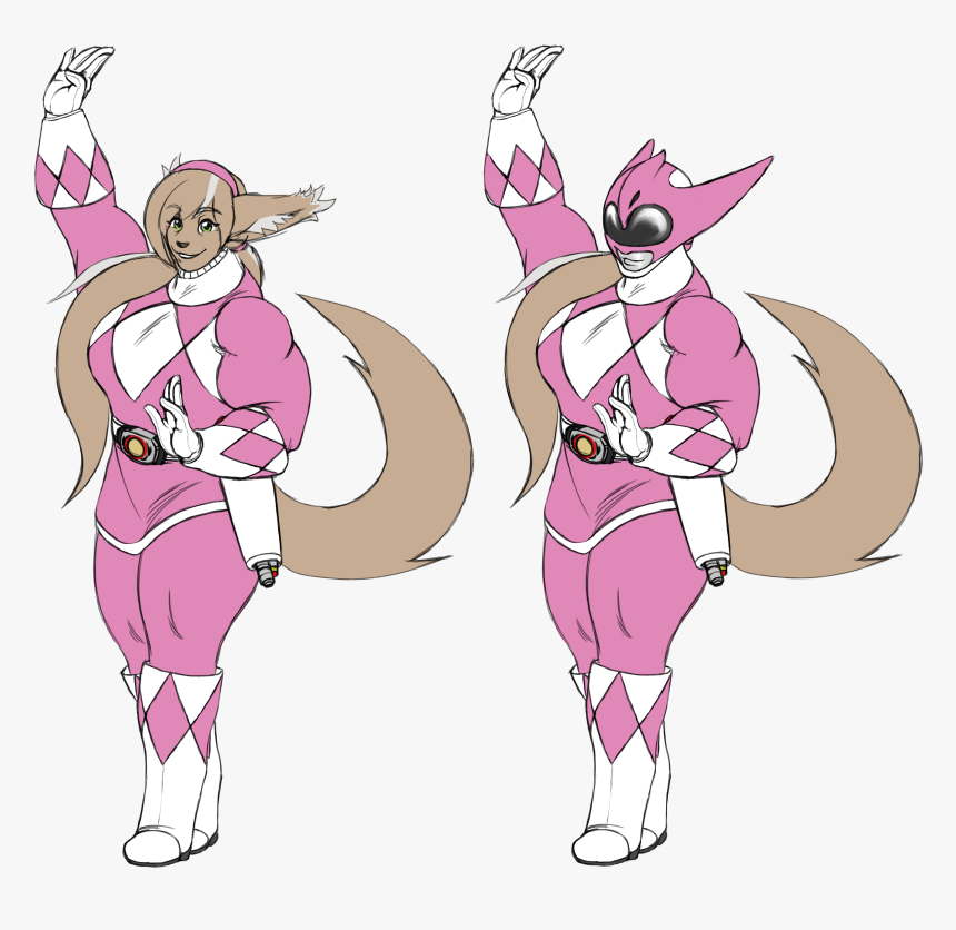 Anthro Power Rangers, HD Png Download