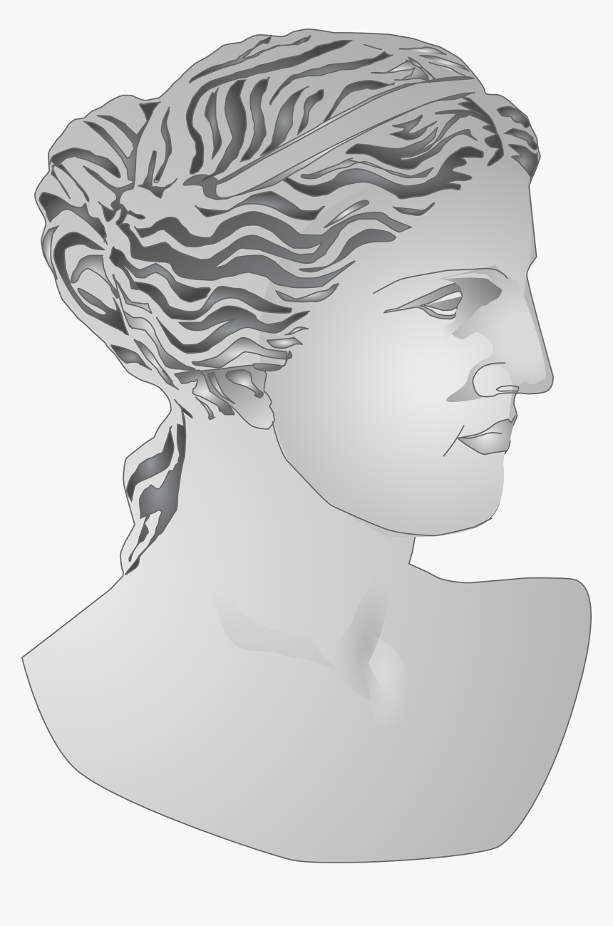 Roman Statue Profile - Statue Ancient Rome Venus, HD Png Download