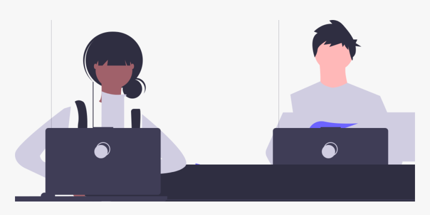Undraw Shared Workspace Hwky - Cartoon, HD Png Download